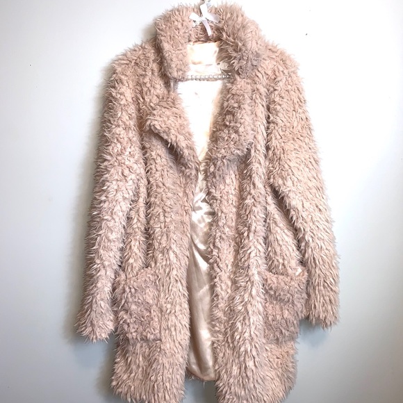 Jackets & Blazers - NWOT Teddy Bear Nude Blush Jacket